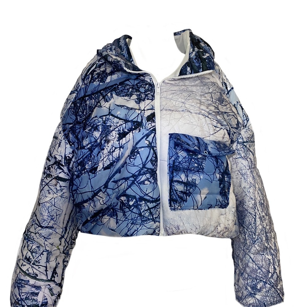 Size large handmade puffer jacket